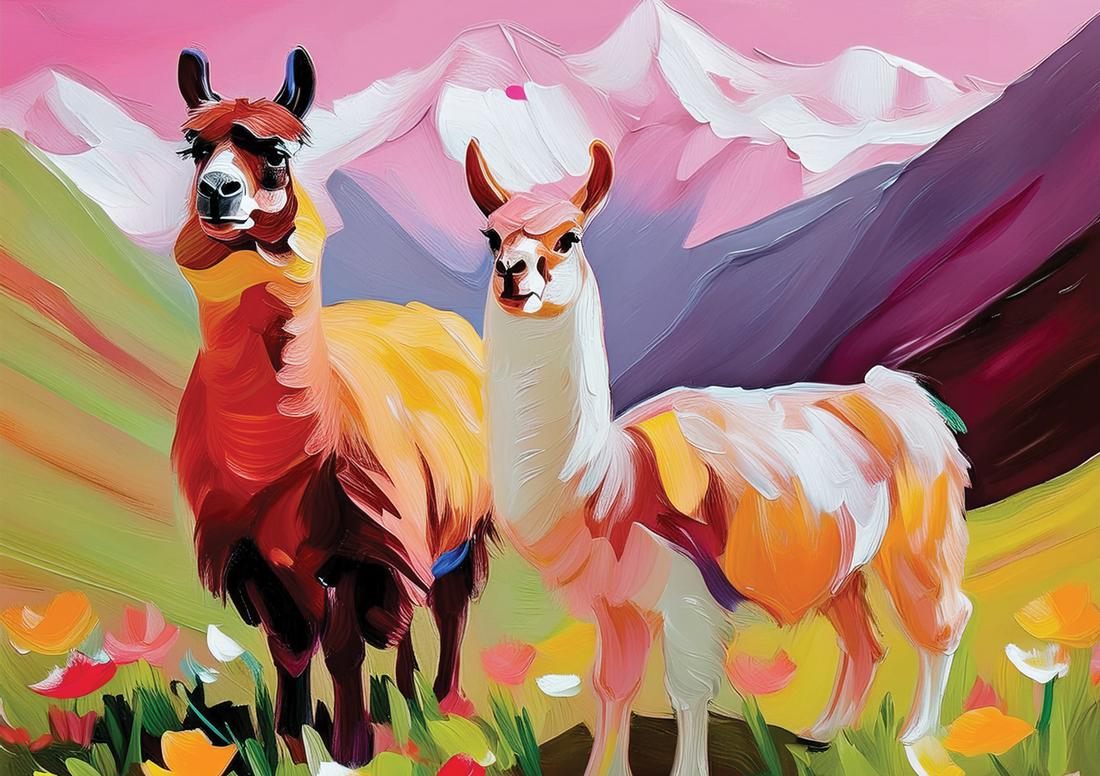 Alpaka rosa art#12
