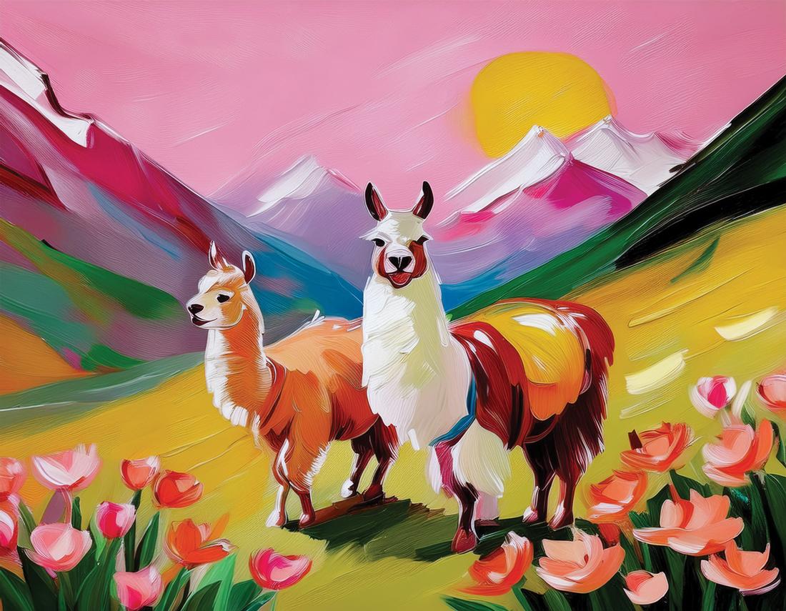 Alpaka rosa art#14