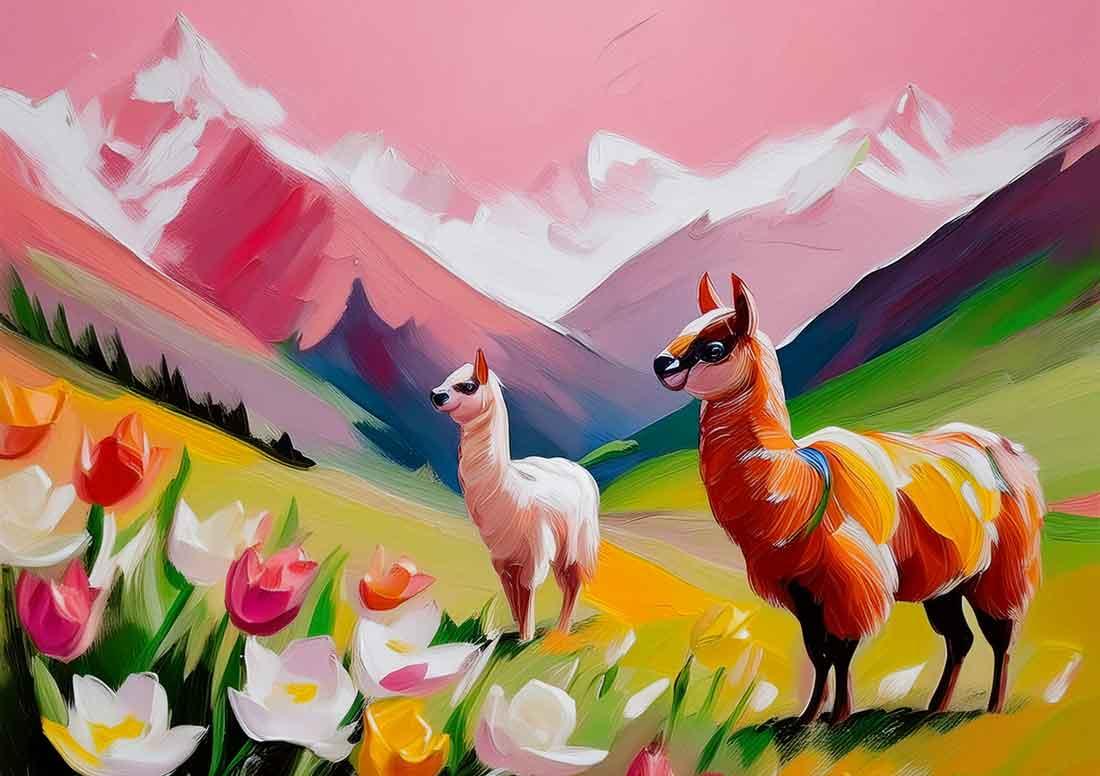 Alpaka rosa art#16