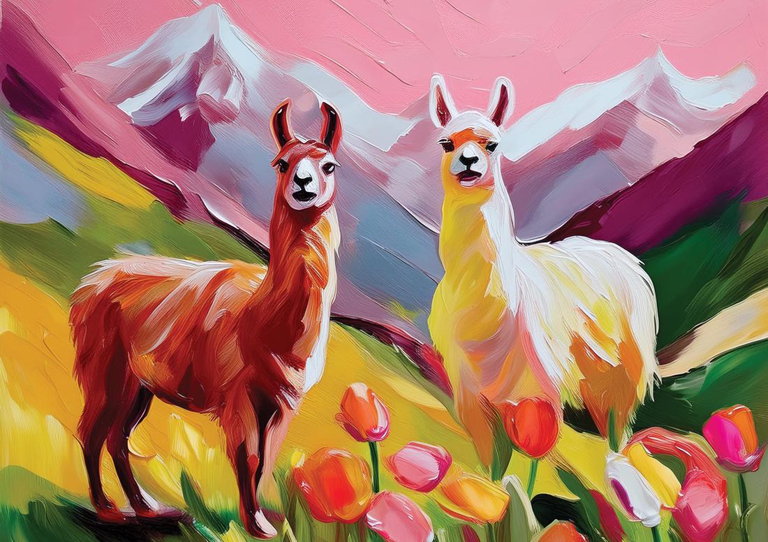 Alpaka rosa art#17