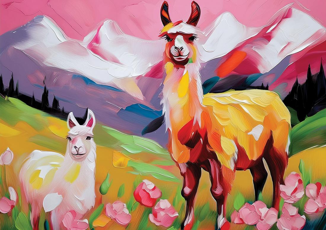 Alpaka rosa art#18