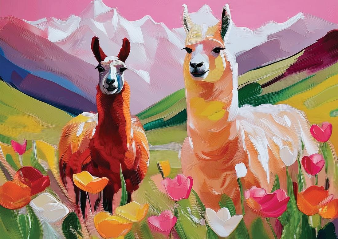 Alpaka rosa art#19
