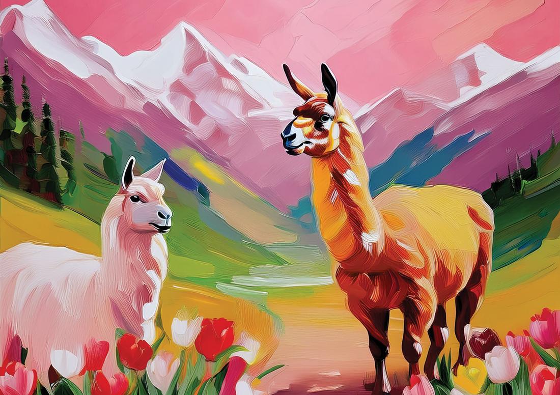 Alpaka rosa art#20