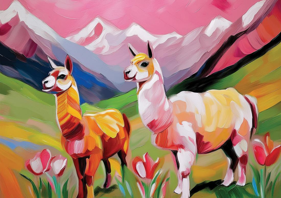 Alpaka rosa art#23