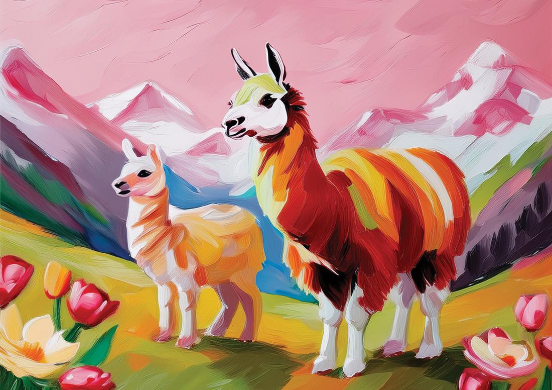 Alpaka rosa art#25