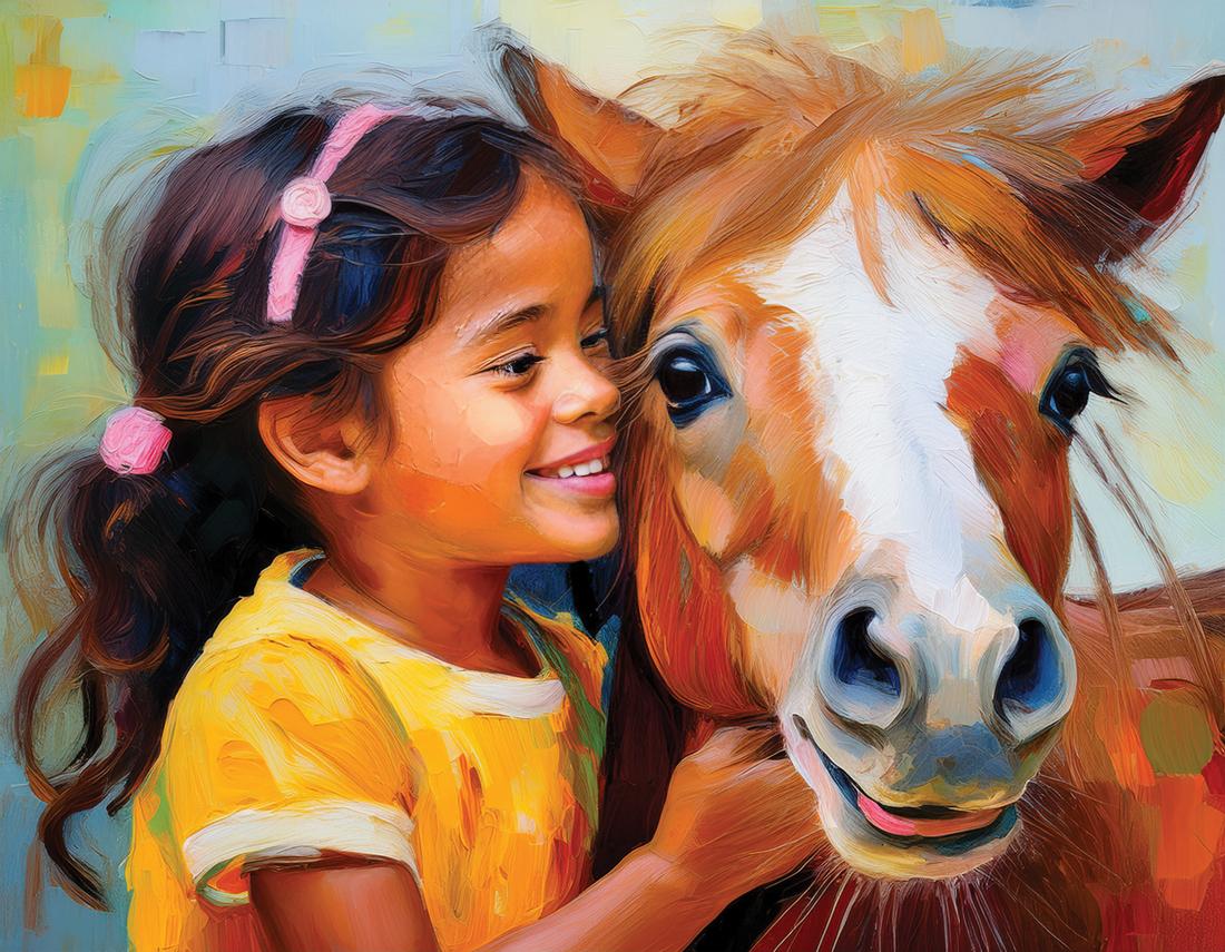 Ragazze con pony art#1