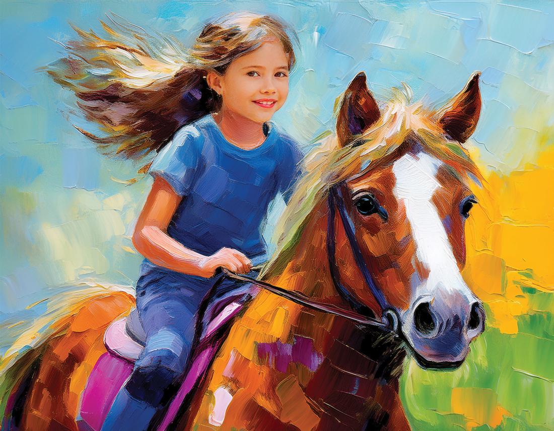 Ragazze con pony art#4
