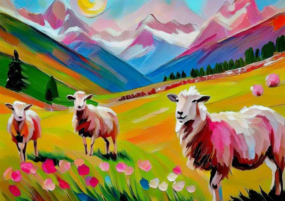 Pecore rosa art#6