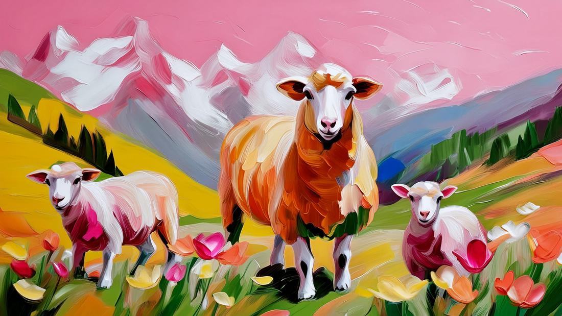 Pecore rosa art#9