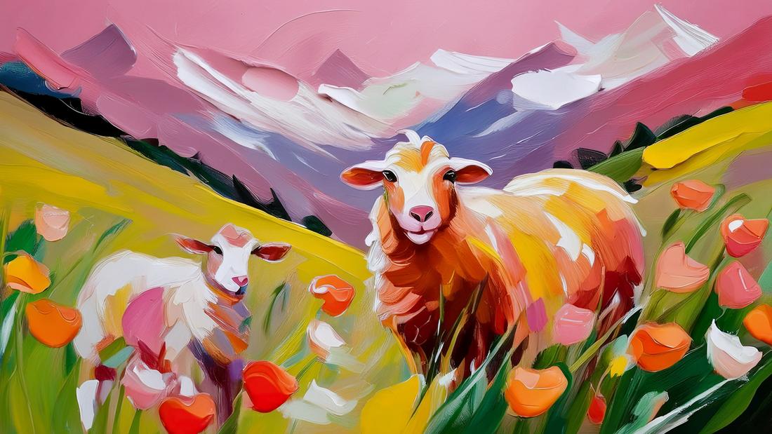 Pecore rosa art#14