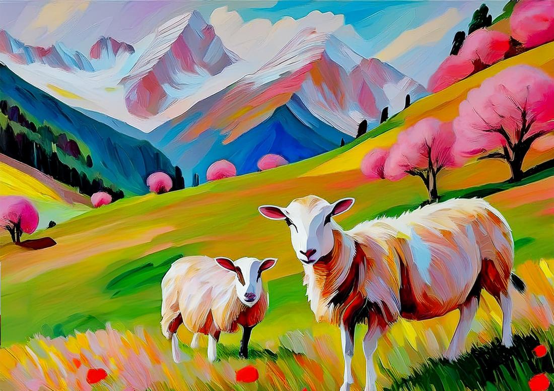 Pecore rosa art#16